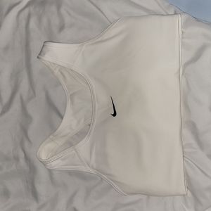 Nike white sports bra